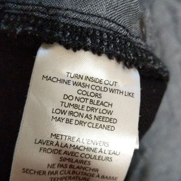 Maeve Anthropologie High waisted Wide-Leg Flare Pants black zip FLAW 28 - Picture 9 of 12